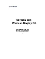 ScreenBeam SBWD100B, SBT200DI User Manual preview