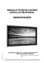 Preview for 1 page of Screenint Canaletto Elastic Installation Manual