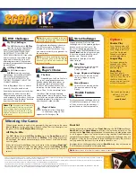 Preview for 2 page of Screenlife Scene It? Disney Movie 2nd Edition Instructions