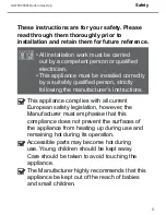 Preview for 5 page of screwfix GHFFX60SS1 Manual