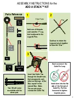 Предварительный просмотр 2 страницы Scroll Trellis ADD A STACK KIT Assembly Instructions