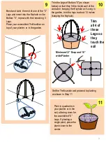 Предварительный просмотр 3 страницы Scroll Trellis Stack Trellis 2 Tier Plant Support Assembly Instructions