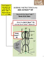 Preview for 3 page of Scroll Trellis Stack Trellis Add A Stack Kit Manual