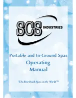 Preview for 1 page of SCS Industries Portable and In-Ground Spas Operating Manual