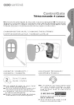 SCS Sentinel ControlGate AAM0049 Quick Start Manual preview