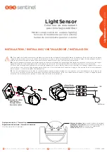 Preview for 1 page of SCS Sentinel LightSensor HCN0043 Installation And User Manual