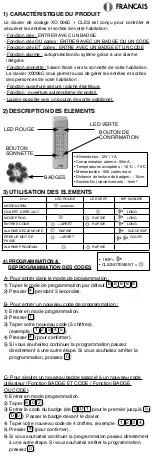 Preview for 2 page of SCS Sentinel XO 006C + CLES Installation And User Manual