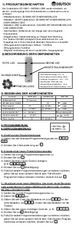 Preview for 4 page of SCS Sentinel XO 006C + CLES Installation And User Manual