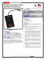 SCS 724VK2 Operation Instructions preview