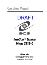 SCS INSTASCAN S512-C Operation Manual предпросмотр