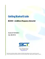 Preview for 1 page of SCT SC2444 Getting Started Manual