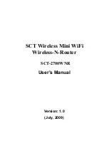 Preview for 1 page of SCT SCT-2700WNR User Manual