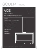 Sculpt AXIS 1000 Installation & User Manual preview