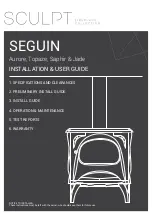 Sculpt SEGUIN Aurore Installation & User Manual предпросмотр