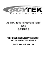 Scytek electronic ASTRA 1000RS-DBP Product Manual preview