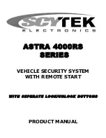 Preview for 1 page of Scytek electronic ASTRA 1000RS-DBPG55 Product Manual