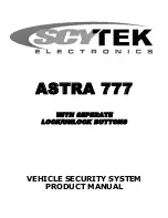 Scytek electronic ASTRA 777 Mobile Product Manual preview