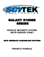 Scytek electronic GALAXY 5100RS SERIES Product Manual preview