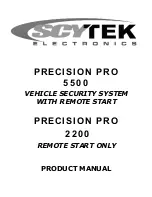 Scytek electronic PRECISION PRO 2200 Product Manual preview