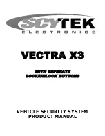 Preview for 1 page of Scytek electronic Vectra X3 Product Manual