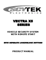 Scytek electronic Vectra X5 Product Manual preview