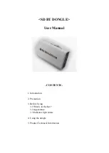 SD Biosensor SD BT DONGLE User Manual предпросмотр