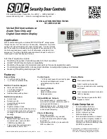 Preview for 1 page of SDC 01-DE Exit Check Installation Instructions Manual