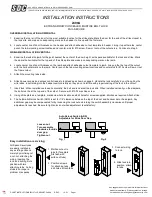 SDC 2490A Installation Instructions preview