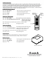 Предварительный просмотр 2 страницы SDC 924P EntryCheck Installation Instructions Manual