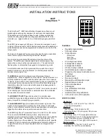 Preview for 1 page of SDC EntryCheck 920P Installation Instructions Manual