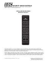 Preview for 1 page of SDC EntryCheck 930 Installation Instructions Manual