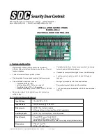 SDC UR4-8 Installation Instructions Manual preview