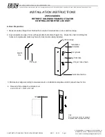 Предварительный просмотр 1 страницы SDC ZR7500 Series Installation Instructions Manual