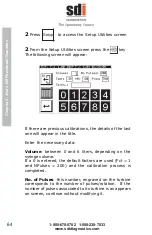 Предварительный просмотр 64 страницы SDI Astra 300 User Manual