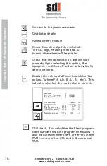 Предварительный просмотр 78 страницы SDI Astra 300 User Manual