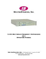 Предварительный просмотр 1 страницы SDI CS-1 Operating Manual