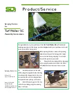 SDI Turf Walker SC Assembly Instructions предпросмотр