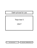 Preview for 1 page of SDMO MICS Telys Instructions For Use Manual