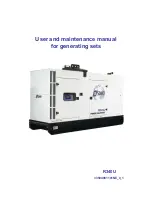 SDMO R 340 U User And Maintenance Manual preview