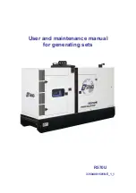 Preview for 1 page of SDMO R570U User And Maintenance Manual