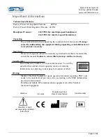 Preview for 4 page of SDS Cuspidor 1655 Installation, Operation, Maintenance, & Troubleshooting