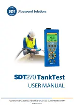 SDT SDT270 TankTest User Manual предпросмотр