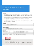 SE Controls FRS 0001 0031 User Manual предпросмотр