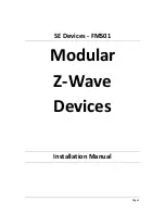 Preview for 1 page of SE Devices Z-Wave Series Installation Manual