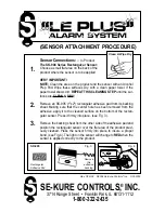 Предварительный просмотр 11 страницы Se-Kure Controls LE PLUS Installation Instructions Manual