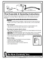 Предварительный просмотр 19 страницы Se-Kure Controls LE PLUS Installation Instructions Manual