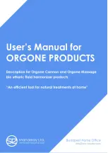 Preview for 1 page of SE ORGONE CANNON User Manual