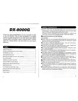 Preview for 2 page of Sea & Sea DX-8000G Instruction Manual