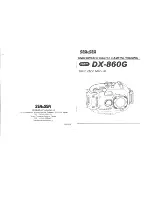 Предварительный просмотр 1 страницы Sea & Sea DX-860G Instruction Manual