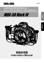 Preview for 1 page of Sea & Sea MDX-5D Mark IV Instruction Manual